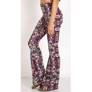 Show Me Your Mumu Bam Bam Bells Floral Print Pants Flare Bellbottom S